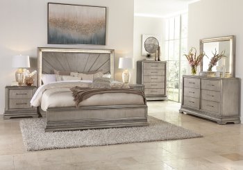 Sophia Bedroom 941 in Platinum by Klaussner w/Options [SFKRBS-941-Sophia]