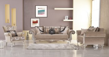 Istanbul Sofa Bed in Beige Fabric by Empire w/Options [MYSB-Istanbul]