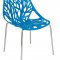 Asbury Set of 4 Dining Chairs AC16BU in Blue by LeisureMod