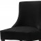 Hannah Counter Stool 775 Set of 2 Black Velvet Fabric - Meridian