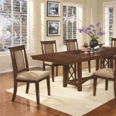 121671 Pembrook Dining Table in Walnut by Coaster w/Options