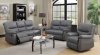 7284 Reclining Sofa in Grey Leatherette w/Options