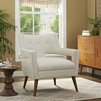 Sheer Accent Chair Set of 2 EEI-2142-SAN in Sand by Modway [MWAC-EEI-2142-Sheer Sand]