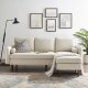 Revive Sectional Sofa in Beige Fabric by Modway