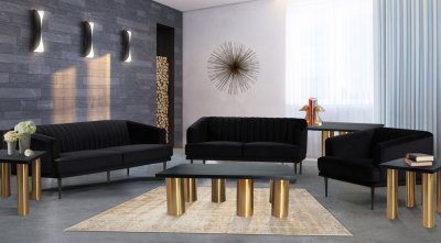 Piper Coffee Table 242 in Black & Gold by Meridian w/Options