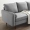 Revive Sectional Sofa in Light Gray Fabric by Modway