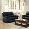 Greeley Motion Sofa 8325BLK in Black by Homelegance w/Options