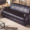 Black Fabric Contemporary Living Room w/Hardwood Frame