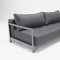 White Leatherette Modern Convertible Sofa Bed w/Hardwood Arms