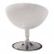 Black or White Color Contemporary Swivel Club Chair