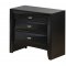 8284-Linda Black Bedroom by Global w/Upholstered Bed & Options