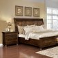 Wells Transitional Bedroom CM7548 in Dark Oak w/Options