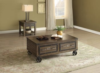 Kailas 82280 Coffee Table in Dark Oak by Acme w/Options [AMCT-82280-Kailas]