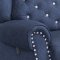 Grace Power Motion Sofa in Dark Blue by Global w/Options