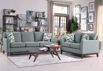 Blue Lake Sofa & Loveseat 9806GRY in Gray by Homelegance [HES-9806GRY-Blue Lake]