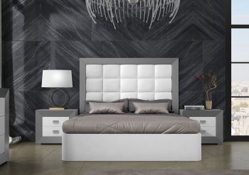 Margo Bedroom in White & Gray by ESF w/ Options [EFBS-Margo]