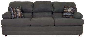 Sage Fabric Modern Sofa & Loveseat Set w/Optional Items [PMS-6525-Thunder]