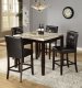 Counter Height Faux Marble Top Modern Dining Table w/Options