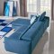 Aleida Sectional Sofa 1669 in Blue Fabric by VIG w/Metal Legs