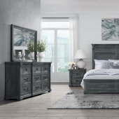 Tatum Bedroom Set 5Pc in Gray by Global w/Options