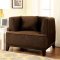 Sofia CM6761BR Sofa in Brown Fabric w/Options