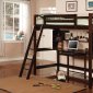 Perris Workstation Loft Bed 460063 in Cappuccino by Coaster