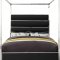 Encore Bed in Black Faux Leather by Meridian w/Options