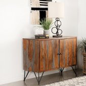 Macon Accent Cabinet in Sheesham Gray by Coaster