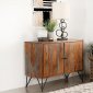 Macon Accent Cabinet in Sheesham Gray by Coaster