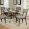 Leeds 5Pc Transitional Dining Room Set CM3387RT in Gray