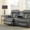 Avery Motion Sofa 645 in Grey Bonded Leather w/Optional Items