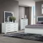 Andros Bedroom Set 5Pc in Silver by Global w/Options