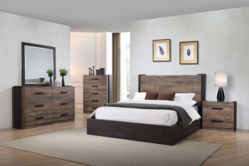 Weston Bedroom Set 5Pc 206311 in Weathered Oak by Coaster [CRBS-206311-Weston]