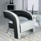 Black and White Leather Ultra Modern 4Pc Living Room Set