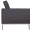 Florence Sofa FS90DGRW in Dark Grey Wool by LeisureMod w/Options