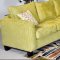 Apple Fabric Contemporary 4Pc Sectional Sofa w/Wooden Legs