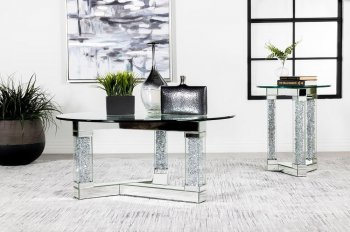 Octave Coffee Table 3Pc Set 708428 in Mirror by Coaster [CRCT-708428 Octave]