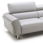 1972 Sectional Sofa in White Premium Leather by J&M