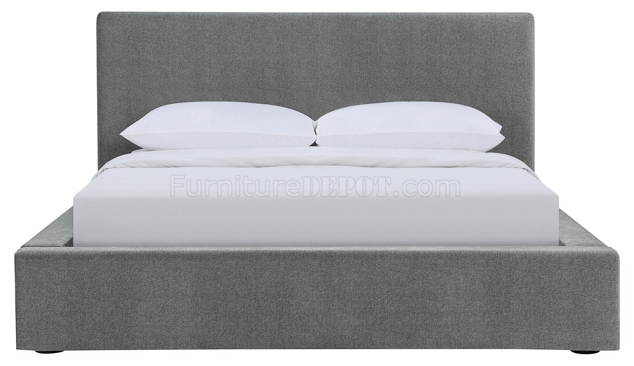 301405KW in by Coaster in Sonora, CA - Bancroft Demi-wing Upholstered  California King Bed Grey