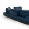 Spazio Sectional Sofa in Blue Full Leather by VIG