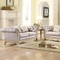 Chambord Sofa 18289 in Champagne Fabric by Homelegance w/Options