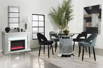 Ellie Counter Ht Table 115568 by Coaster w/Optional Chairs [CRDS-115558 Ellie]