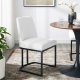 Amplify Dining Chair Set of 2 in White Fabric by Modway