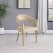 Venera Dining Table 150541 in White & Gold by Coaster w/Options