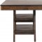 Dewey Counter Ht 5Pc Dining Set 115208 in Walnut by Coaster