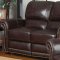 M9922 James Sofa & Loveseat in Tobacco Set by Leather Italia