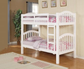 Heartland Kid's Bunk Bed 02354 in White by Acme w/Options [AMKB-02354]