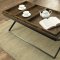 Mina CM4317 Coffee Table & 2 End Tables 3Pc Set in Weathered Oak