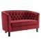 Prospect Loveseat & Chair Set Maroon Velvet by Modway w/Options