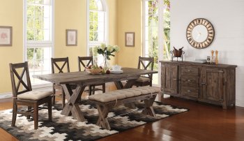 Tuscany Park Dining Table in Vintage Gray by NCFurniture [NFDS-D7404-10 Tuscany Park]